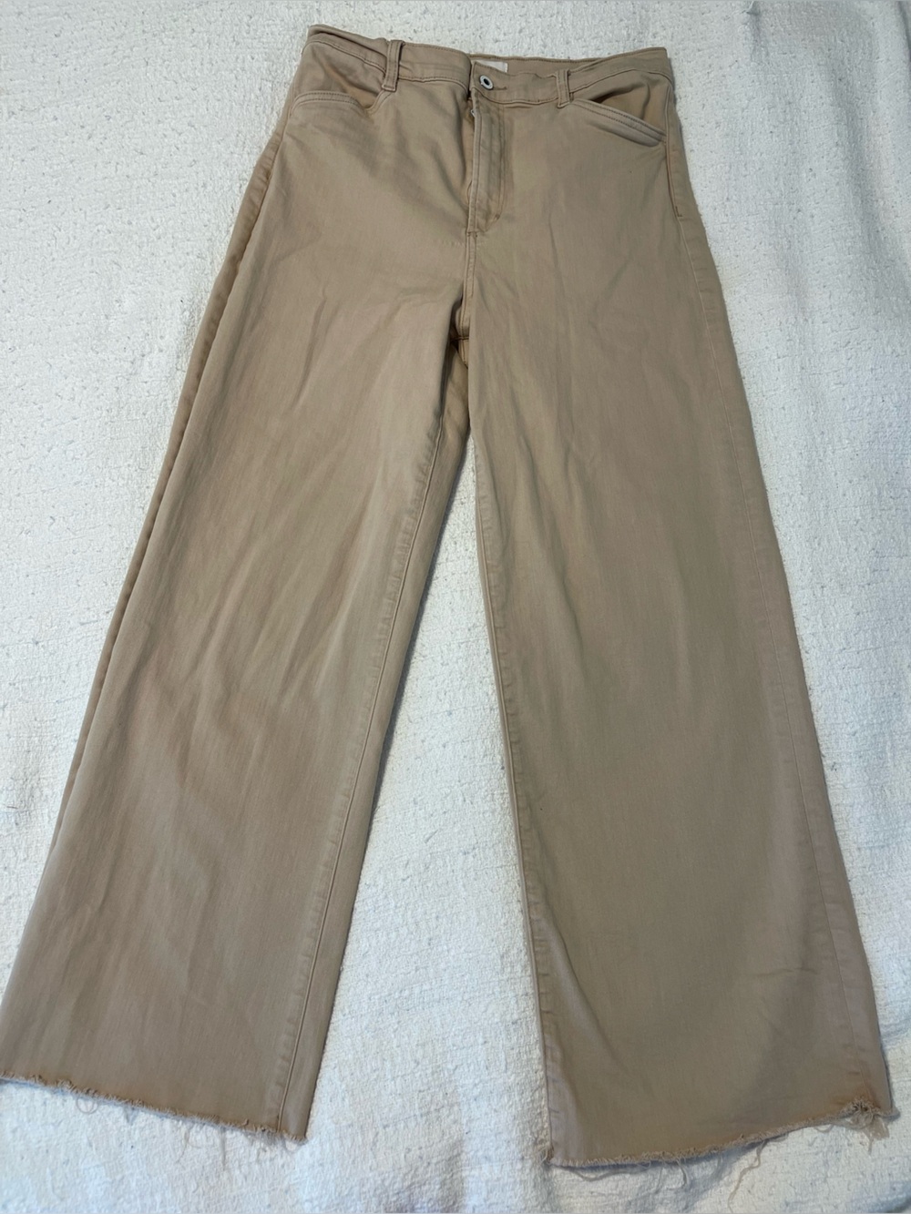 Favorite Daughter Wide-Leg Chino Pants in Tan
